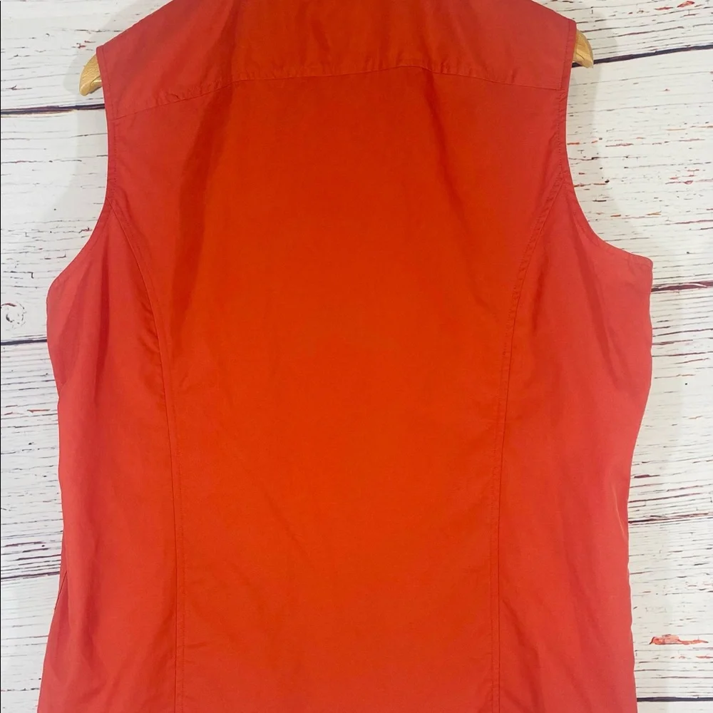 Duluth Trading Sleeveless Utility Vest Womens  XL Gardening Fishing Orange - Picture 2 of 10